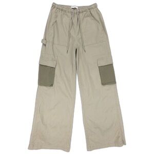 Abercrombie Wide Leg Green Cargo Pants